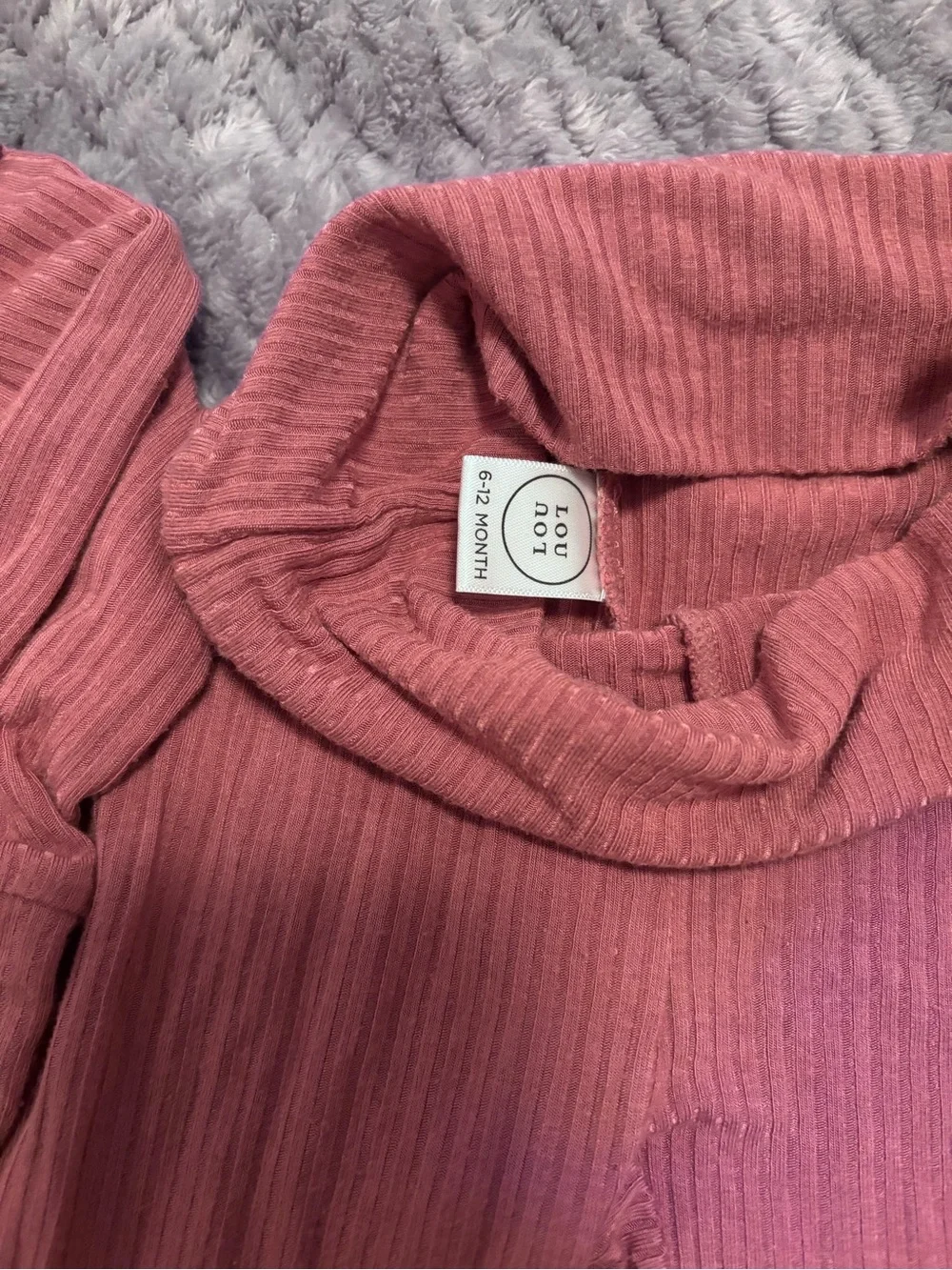 EUC. Lou Lou & Company ribbed top and bottoms. 6-12 Month.